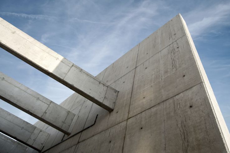Reinforced concrete structure under construction