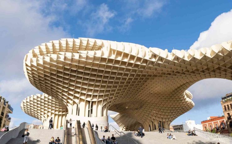 Glued-laminated timber structure
