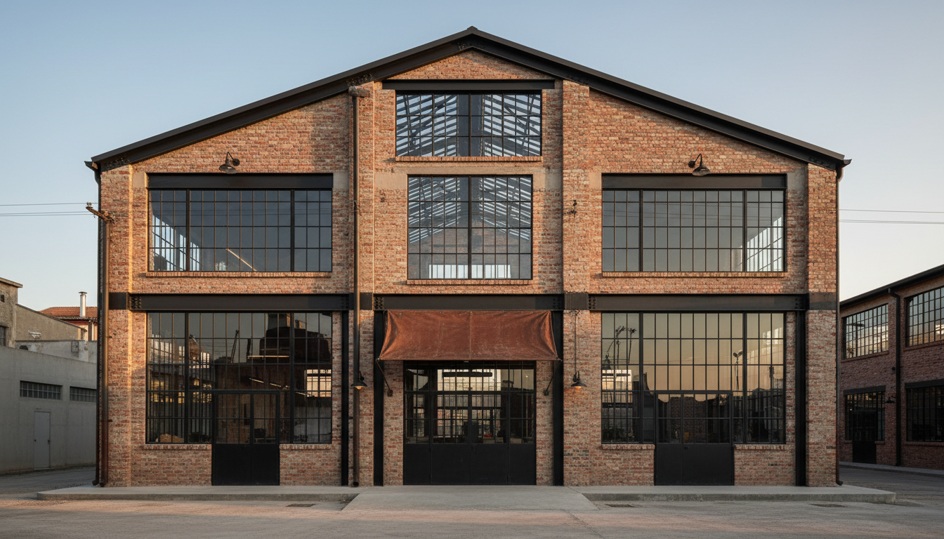 Render arquitectónico 3D de Loft Épsilon, estilo Industrial — vista principal del proyecto | infografía D-LINIEX