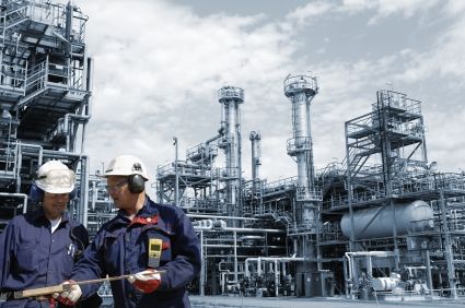 Industrial plant with composite structure